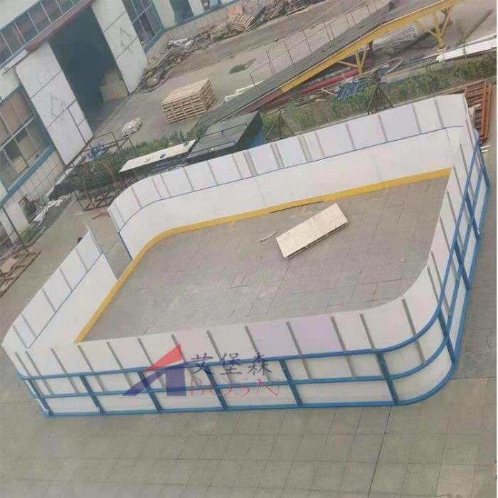 冰球场围栏 PE抗冲击聚乙烯界墙 轮滑场护栏挡板