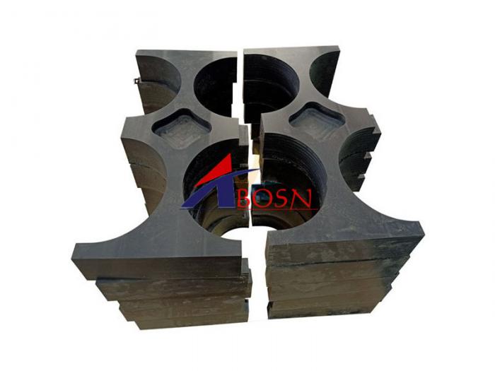Durable cheap price uhmwpe/hdpe pipe support block/spacers for pipe support