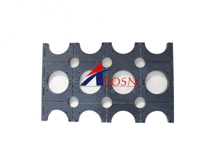 black color UHMWPE spacer, HDPE cable support Block, UHMWPE pipe support