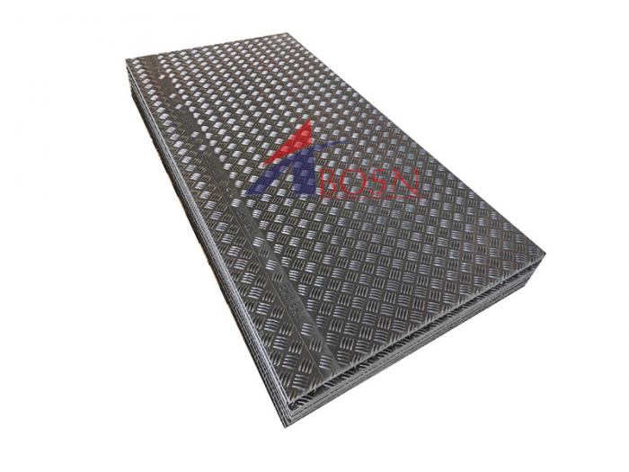100% Recyclable HDPE Plastic Trackway Panel Ground Cover Mats/Plastic Chequered Plates 