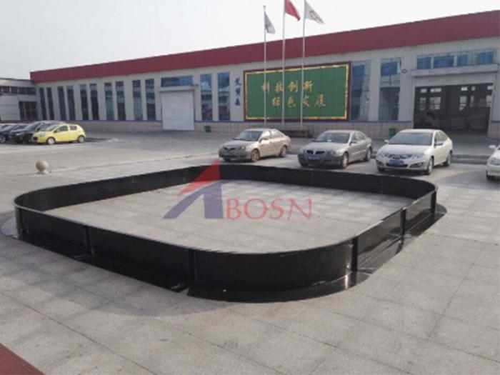 Easy to Install Floorball Hockey Fence Competition Rink Boards Barriers Manufacturers Black Color 