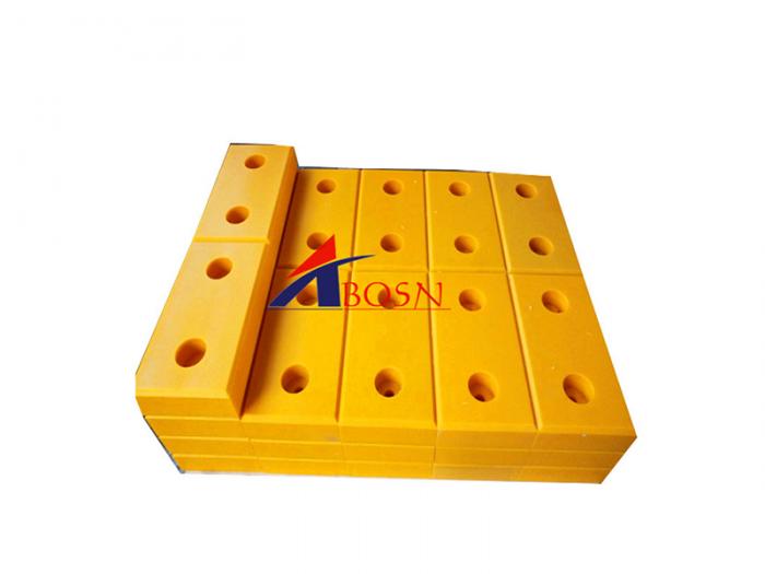 High tensile strength plastic marine fender pads /UHMWPE fender pads with customized size