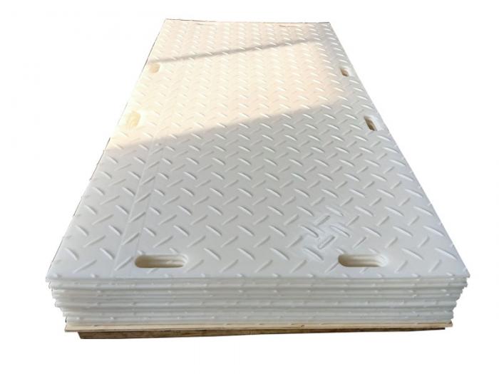 4X8 Black Color HDPE Track Mat Plastic HDPE Ground Protection Road Panel Mats 