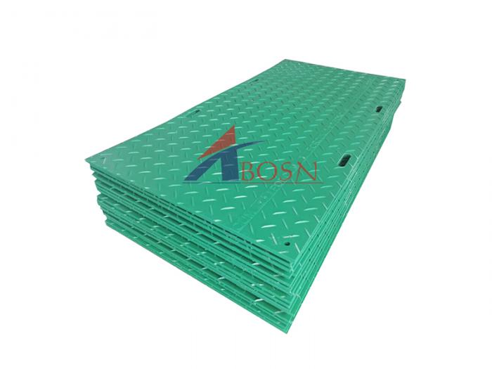4X8 Black Color HDPE Track Mat Plastic HDPE Ground Protection Road Panel Mats 