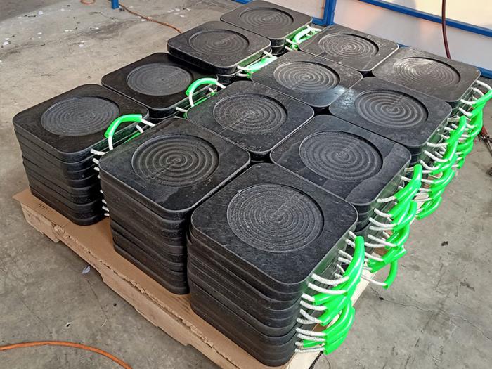 Wear Resistant UHMWPE Crane Foot Support Pad Outrigger Pad
