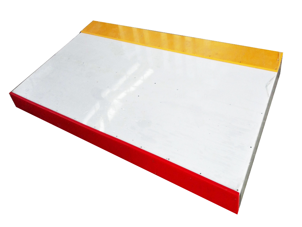 super glide effect pe sheet field hockey fence smooth and slide roller skating rink dasher boards